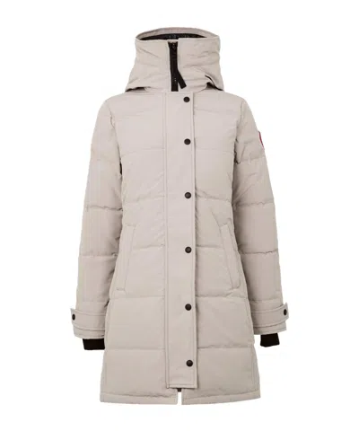 Canada Goose Solid Color Down Jacket In Neutral
