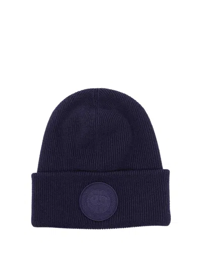 CANADA GOOSE BLUE TOQUE ARCTIC HAT