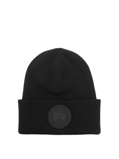 CANADA GOOSE BLACK ARTIC TOQUE HAT