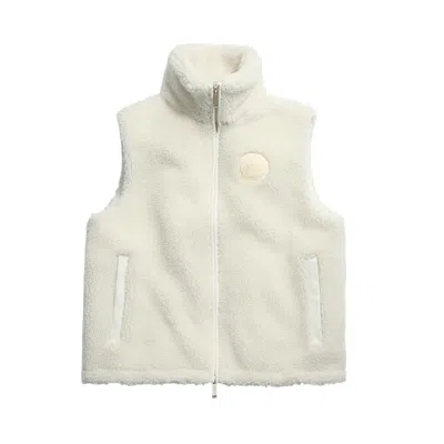 Pre-owned Canada Goose Soren Fleece Vest 'bone/os' | Tan | Women's Size L