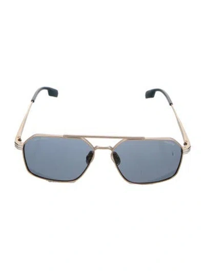 Pre-owned Canada Goose Square Tinted Sunglasses In Gold