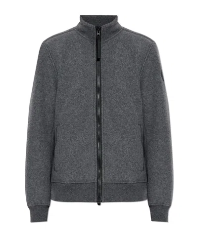 CANADA GOOSE LOGO-PATCH BOMBER JACKET