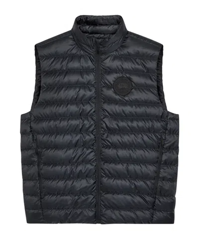 Canada Goose Stand-collar Lightweight Down Vest In Black