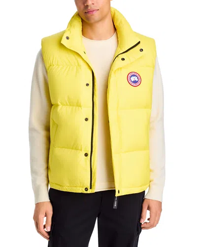 Canada Goose Sterling Down Puffer Vest In Yellow
