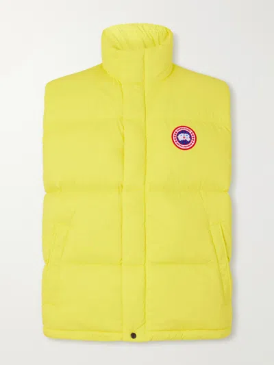 Canada Goose Sterling Down Puffer Vest In Yellow