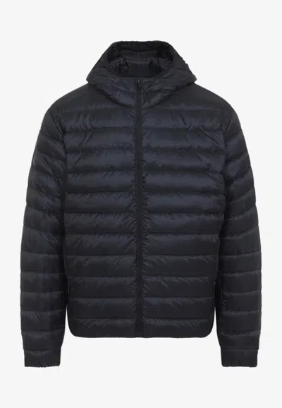 Canada Goose Men Stratus Tonal Label Hooded Jacket In Black