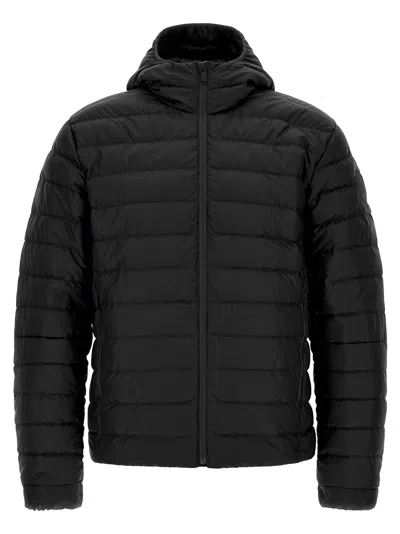 Canada Goose Men Stratus Tonal Label Hooded Jacket In Black