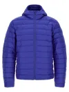 Canada Goose Nylon Down Jacket With Hood In Blue
