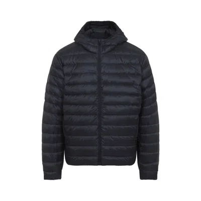 Canada Goose Black Stratus Hoody Polyamide Jacket In Blue