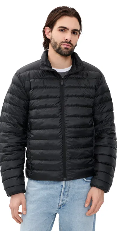 Canada Goose Men Stratus Tonal Label Hooded Jacket In Black
