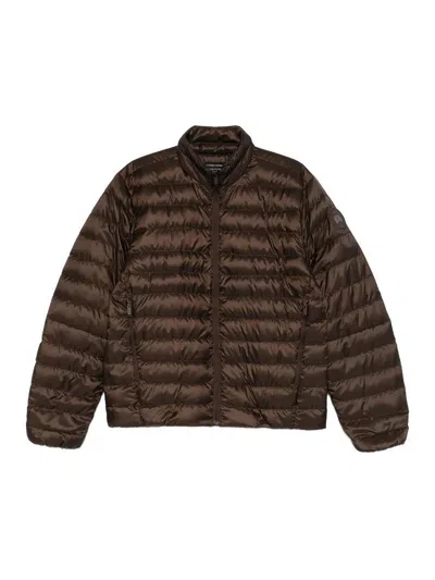 Canada Goose Nylon Down Jacket In Brown