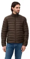 Canada Goose Nylon Down Jacket In Brown