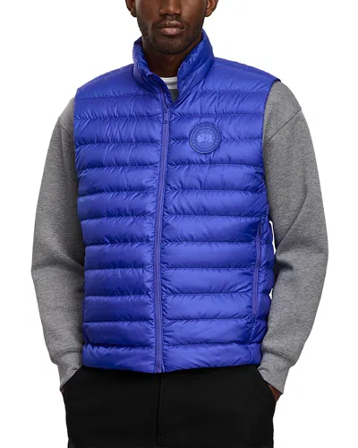 Canada Goose Men Electric Blue Polyester Sleeveless Stratus Down Jacket