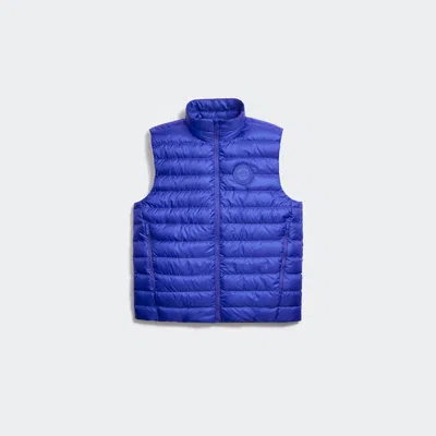 Canada Goose Men Electric Blue Polyester Sleeveless Stratus Down Jacket