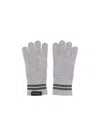 Canada Goose Striped Knit Gloves In Gray