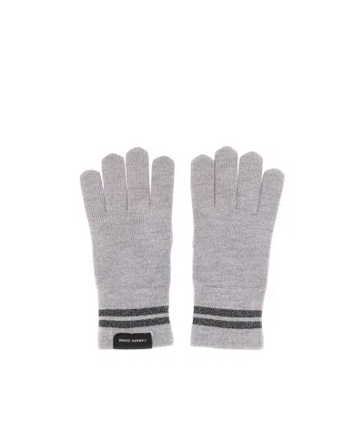 CANADA GOOSE CANADA GOOSE STRIPE-DETAILED KNITTED GLOVES