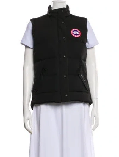 Pre-owned Canada Goose Striped Vest In Black