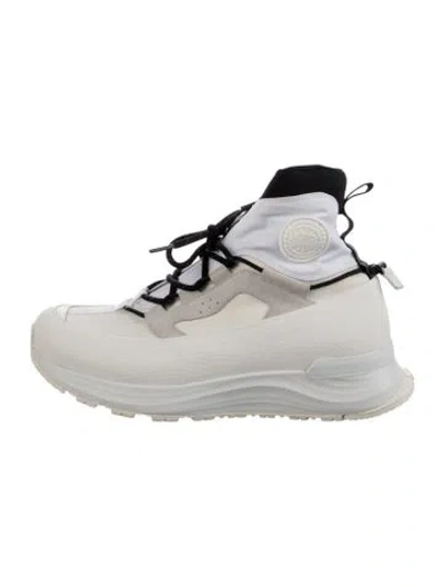 Pre-owned Canada Goose Suede Athletic Sneakers In White