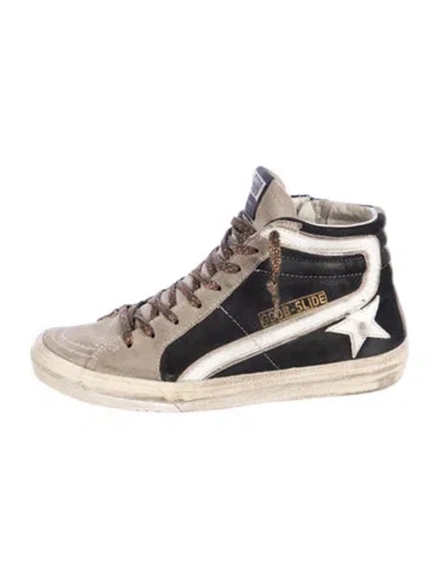 Pre-owned Canada Goose Suede Graphic Print Sneakers In Neutral