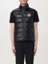 Canada Goose Men's Down Vest With Logo Patch In Black