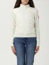 Canada Goose Womens Cottongrass-linaigrette Hybridge Padded Wool-down Jacket Xs In Neutral