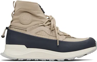 Canada Goose Tan Glacier Trail High Sneakers