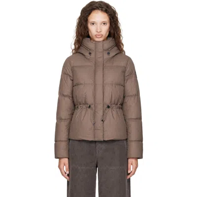 Canada Goose Taupe Montgomery Down Jacket In Brown
