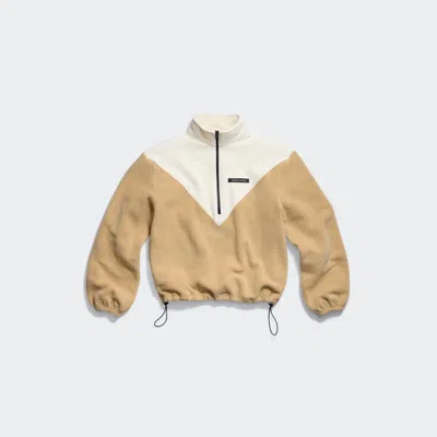 Canada Goose Tayen Colour Block Fleece Quarter Zip In Multi