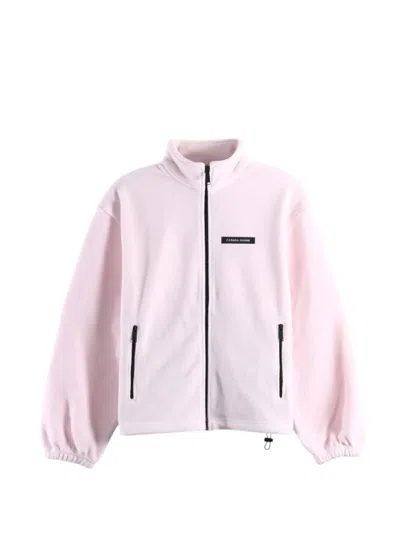 Canada Goose Tayen Logo-patch Zip-up Jacket In Pink