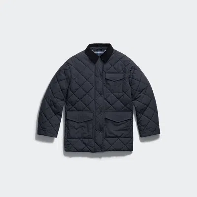 Canada Goose Terra Diamond Quilted Coat In Blue