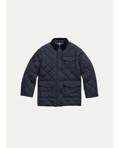Canada Goose Terra Diamond-quilted Coat In Black
