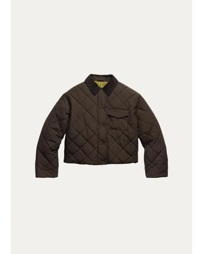 Canada Goose Terra Diamond-quilted Jacket In Brown