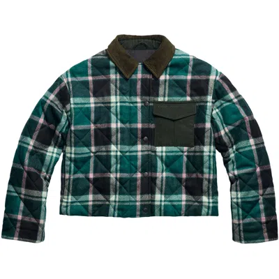 Pre-owned Canada Goose Terra Plaid Jacket 'vert/rose' | Tan | Women's Size M