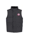 Canada Goose Charcoal Polyester Blend Freestyle Sleeveless Down Jacket In Gray