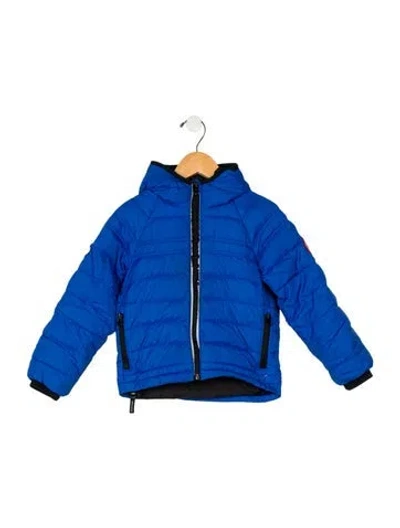 Pre-owned Canada Goose Babies' Toddler Boys' Short Down Coat In Blue