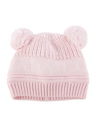 Pre-owned Canada Goose Babies' Toddler Girls Knit Beanie With Ears In Pink