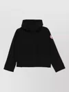 Canada Goose Tofino Hooded Jacket Long Sleeves Pockets In Black