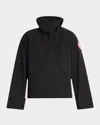 Canada Goose Cropped High Collar Polyamide Jacket In Black
