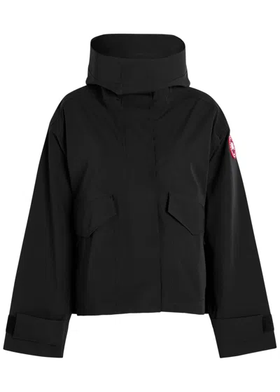 Canada Goose Tofino Hooded Rain Jacket In Black
