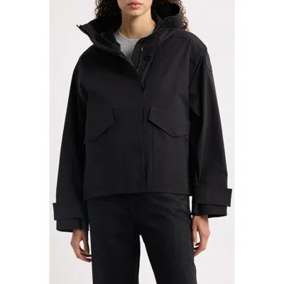 Canada Goose Tofino Hooded Rain Jacket In Black