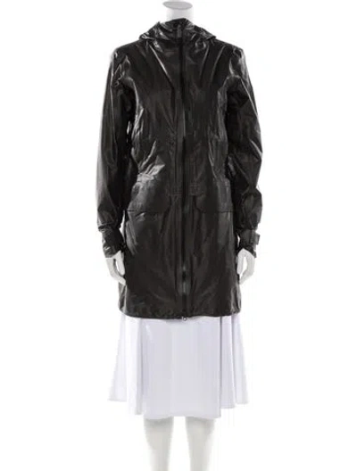 Pre-owned Canada Goose Trench Coat In Black