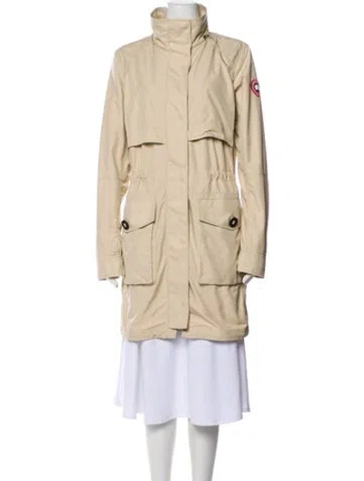 Pre-owned Canada Goose Trench Coat In Neutral