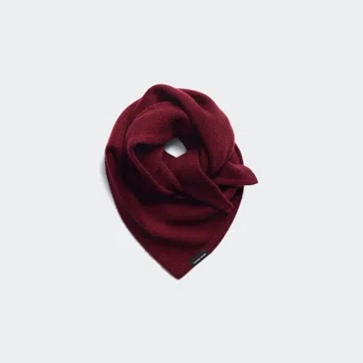 Canada Goose Triangle Knit Scarf In Burnt Vermillion