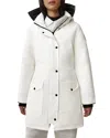 Canada Goose Trillium Logo-patch Coat In White
