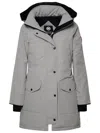 Canada Goose 'trillium' Long Length Hooded Parka With Adjustable Hood In Grey