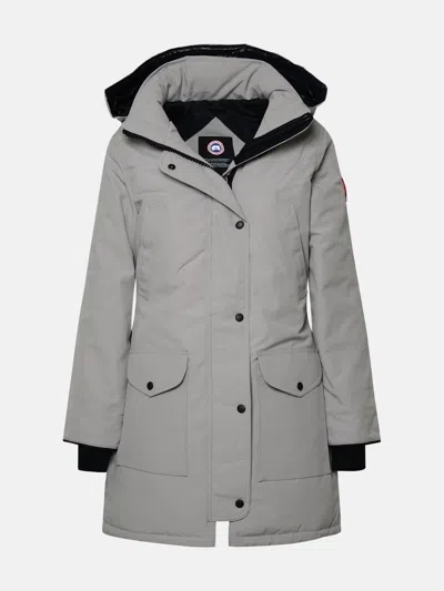 Canada Goose 'trillium' Light Grey Nylon Parka In Gray
