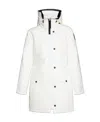 Canada Goose Trillium Logo-patch Coat In White