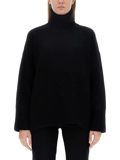 Canada Goose Baysville Turtleneck Wool Jumper In Black
