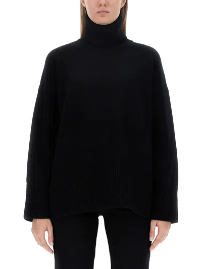 Canada Goose Baysville Turtleneck Wool Jumper In Black