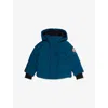 Canada Goose Uard Blue - Bleu Garde Snowy Owl Logo-patch Down Parka Jacket 2 In Blue